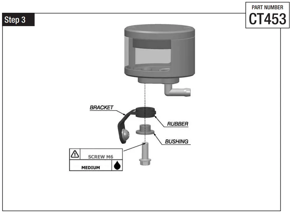 rizoma CT453 Plate Tube Screws for Fluid Tank Mounting - Figure 5