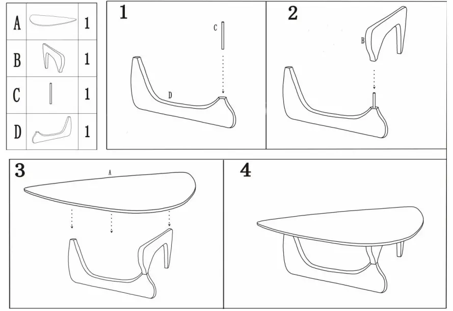 Wateday YJ-YUKI9595588 51 .18 Inch Cherry Triangle Glass Top Coffee Table