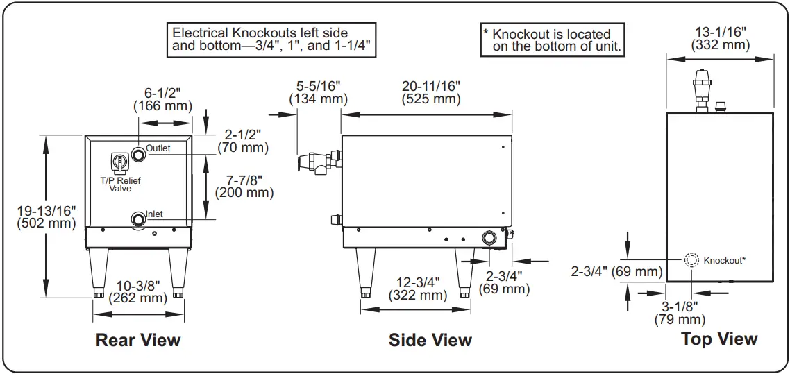 Hatco C-7-208-3 Compact 7.0 kW Insulated Booster Water Heater - fig 5