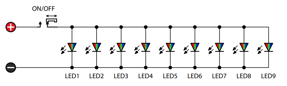AVTEDU640 RGB LED Christmas Tree Educational Soldering Kit - fig