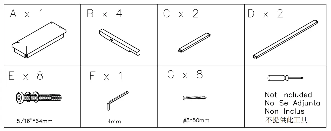 ASHLEY D74709 Aleeda Counter Height Dining Bench - 1