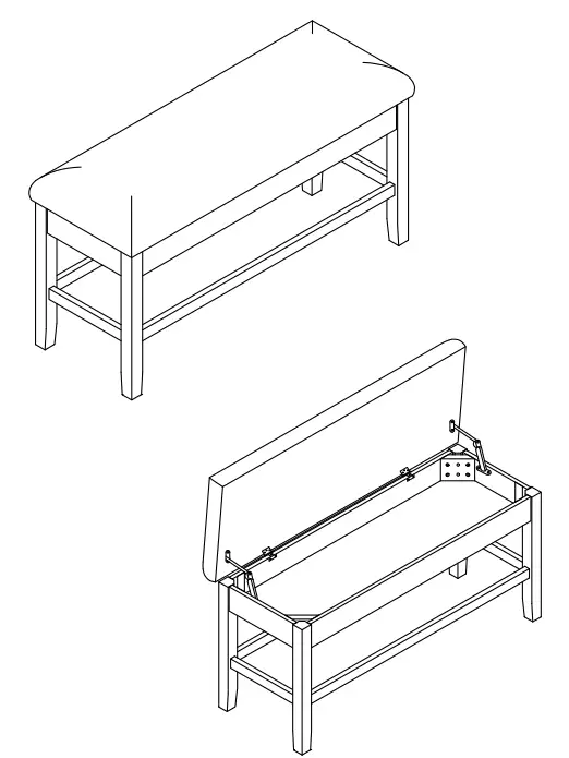 ASHLEY D74709 Aleeda Counter Height Dining Bench - 5