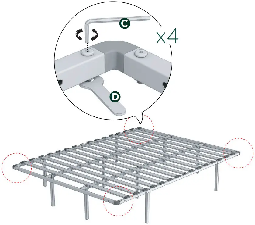 ZINUS MESB 3 SmartBase Euro Slats Mattress Foundation - FIGURE 2