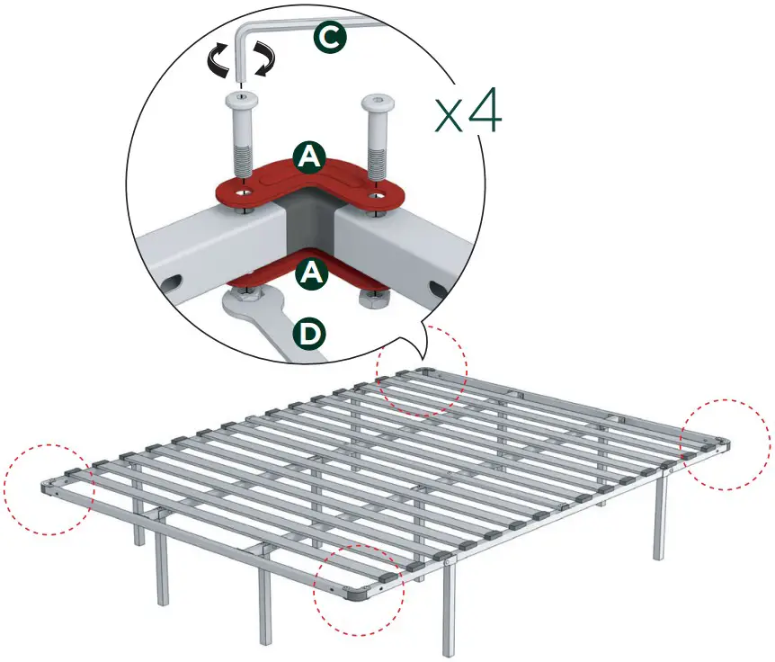 ZINUS MESB 3 SmartBase Euro Slats Mattress Foundation - FIGURE 3