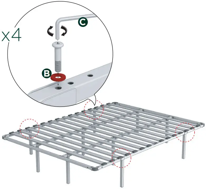 ZINUS MESB 3 SmartBase Euro Slats Mattress Foundation - FIGURE 4