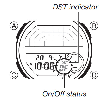 CASIO Watch 5627 - Timekeeping Mode