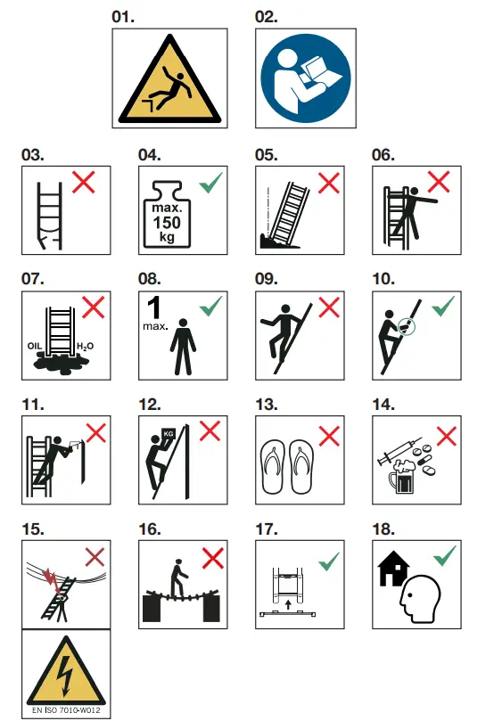 AHW TOOLS EN131 Telescopic Ladders - Fig 1