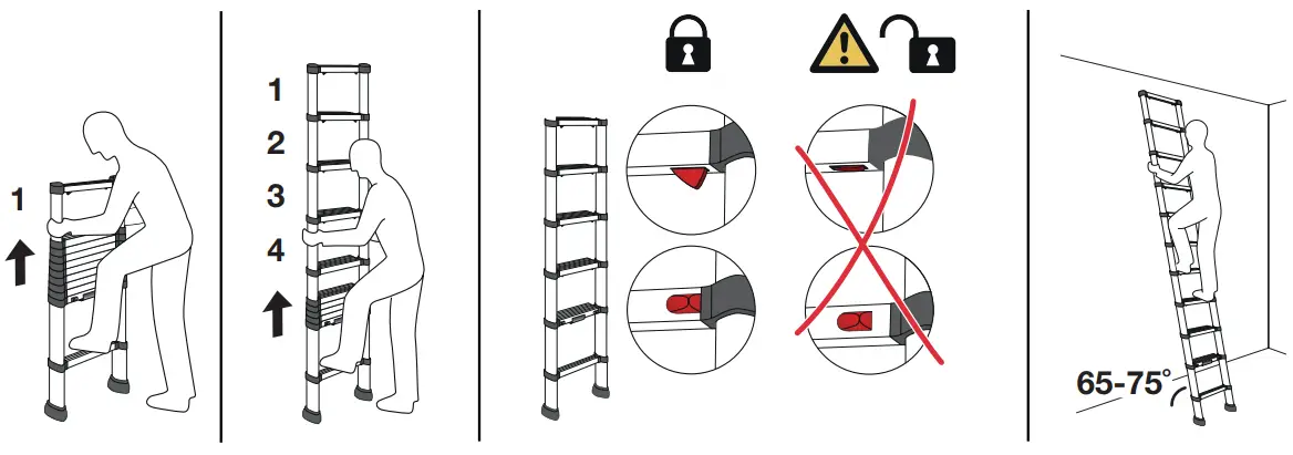 AHW TOOLS EN131 Telescopic Ladders - Fig 4
