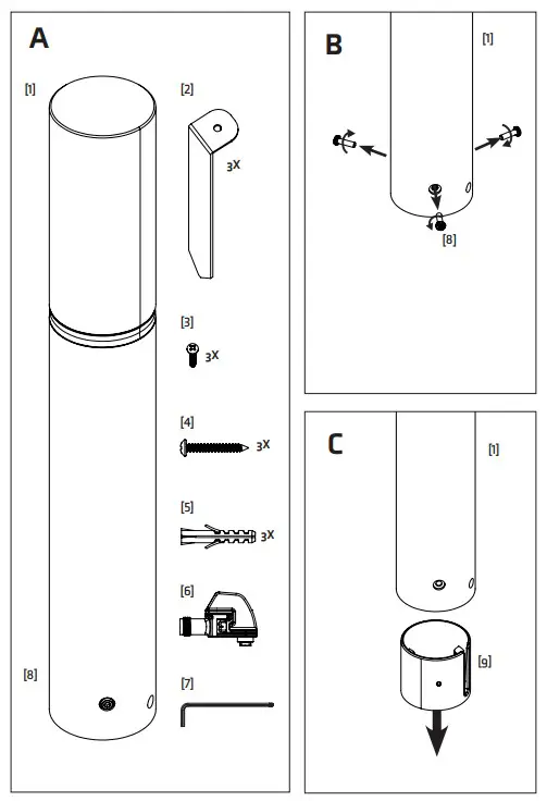 LIGHTPRO Oberon Lo 190P Staande Lamp (1)