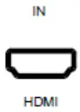 HDMI input.