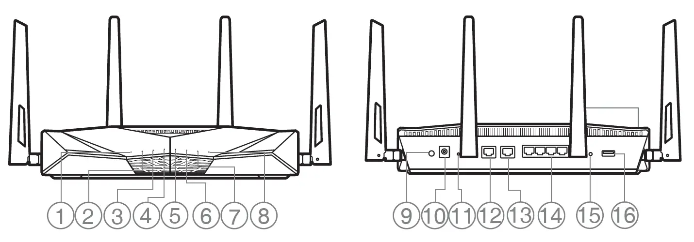 ASUS RT-AX88U Pro Dual Band Wi-Fi Router 1