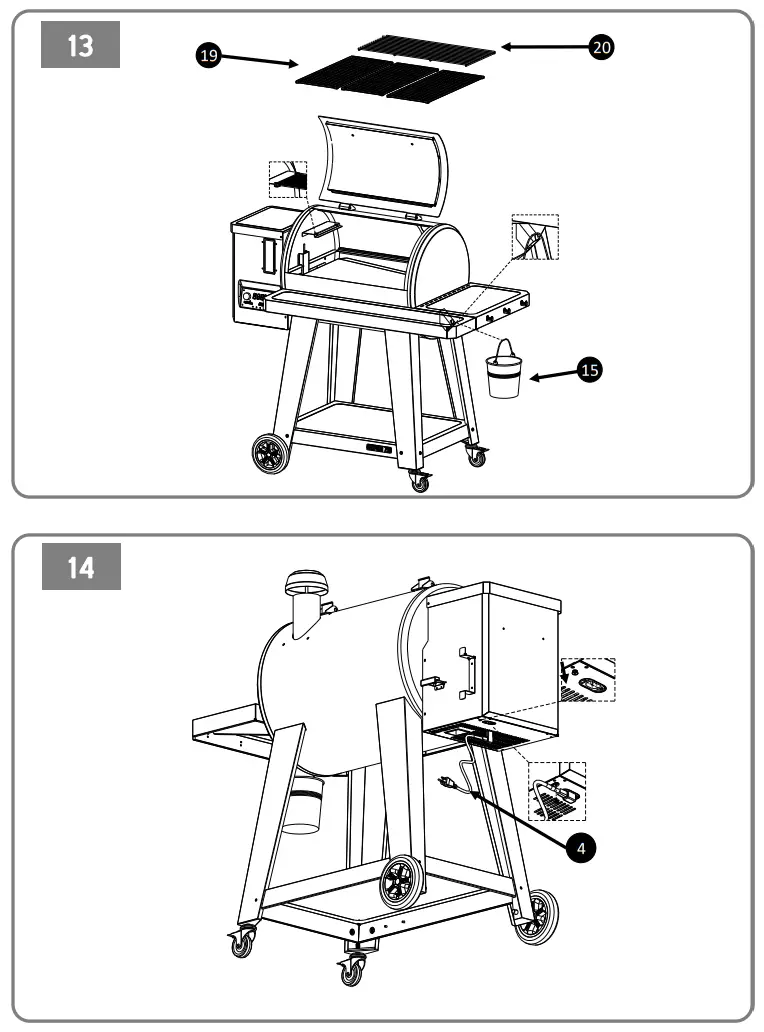 NEXGRILL 91005002 OAKFORD 790 Pellet Grill - fig12