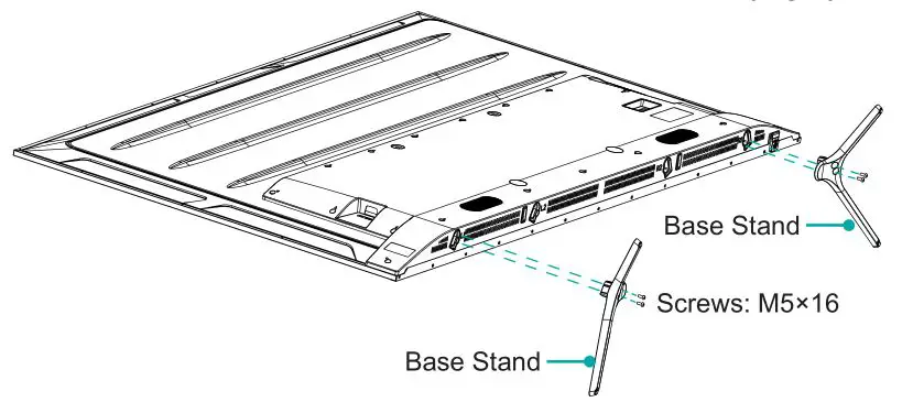 Hisense 4K Ultra HD HDR Smart LED TV - Installing the Stand