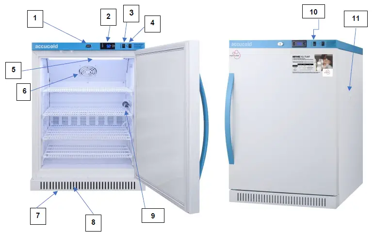 Accucold-MLRS1MCMomcubetm-Breast-Milk-Refrigerator-FIG-1