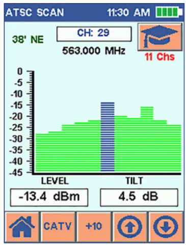SIGNAL SCOUT SS40 Signal Level Meter for Over The Air and Cable TV - figure 11