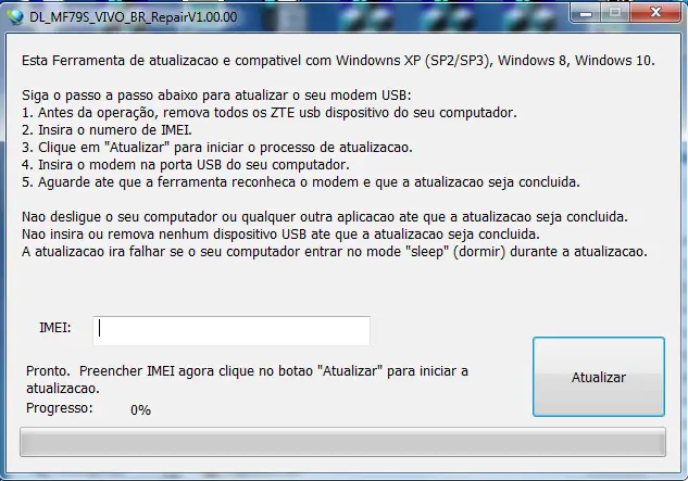 ZTE MF79S 4G Lte Wifi LOGO - Insert the modem