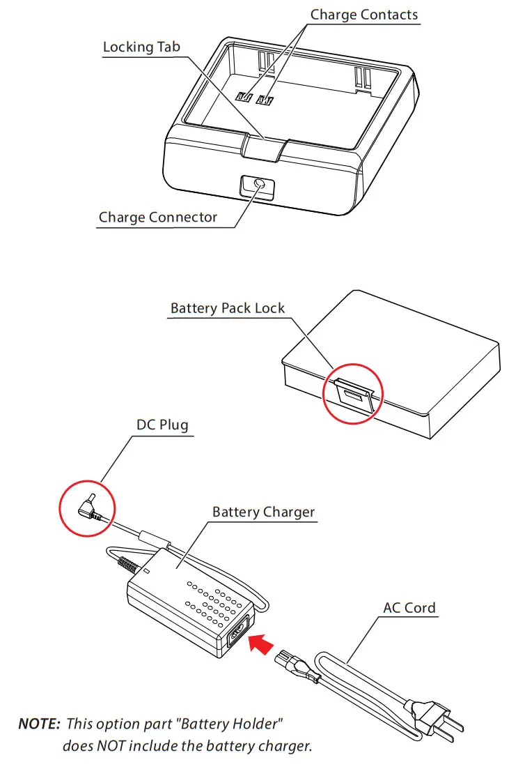 star T3 Battery Holder - Parts Breakdown