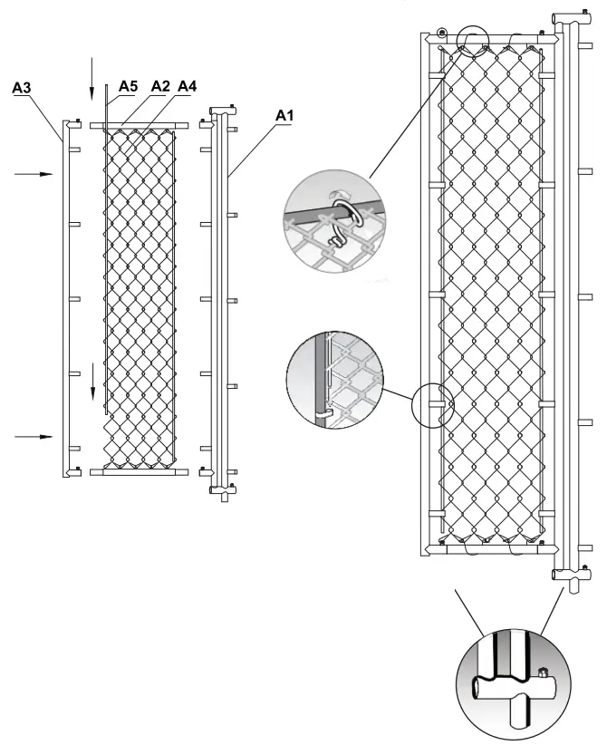 ASSEMBLING THE SWINGING GATE