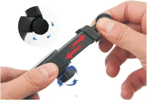 Rotate the rotary switch