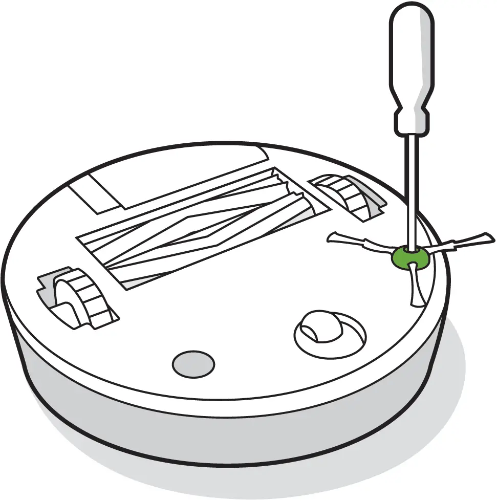 Cleaning the Edge-Sweeping Brush