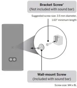 Wall-mounting the Surround Speakers