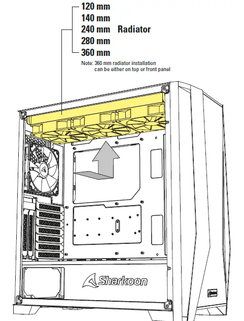 Front Panel Radiator Installation