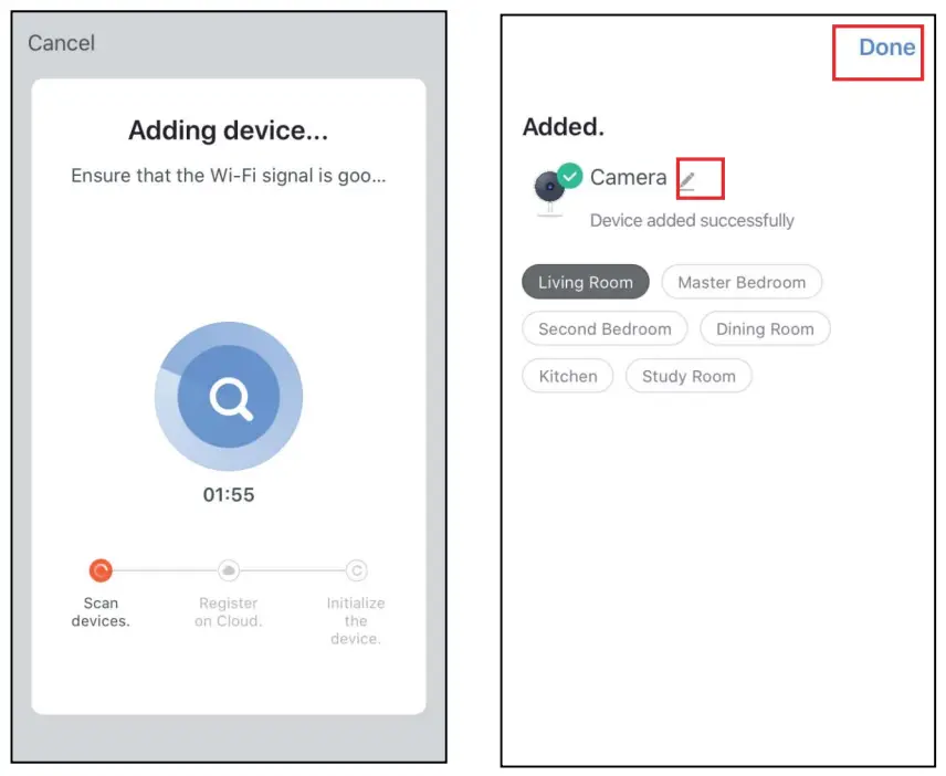 DOOR BELL Bell 7S 1080P Outdoor Battery Doorbell - app 1