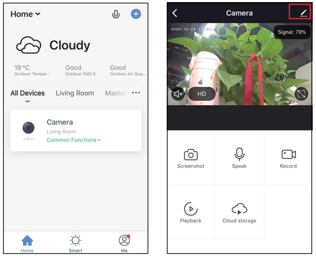 DOOR BELL Bell 7S 1080P Outdoor Battery Doorbell - app