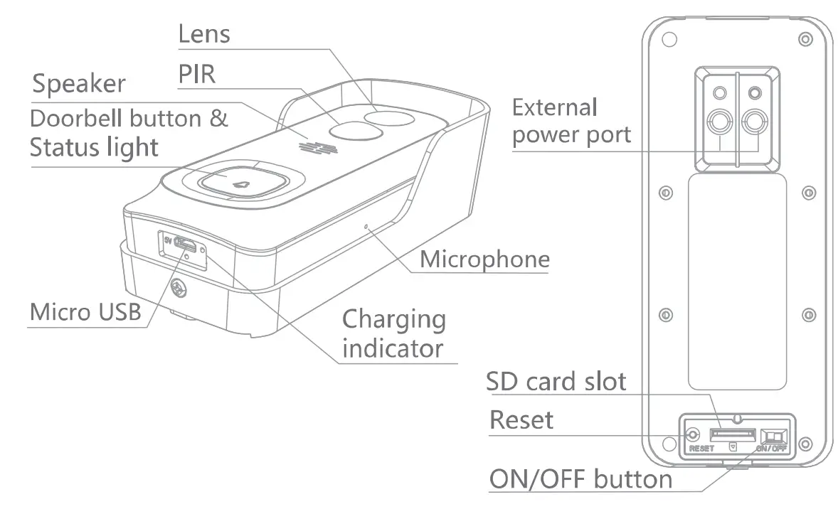 DOOR BELL Bell 7S 1080P Outdoor Battery Doorbell - fig 4