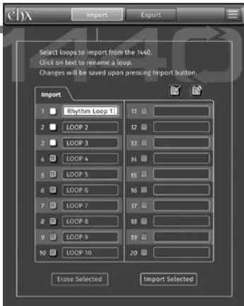 electro-harmonix 1440 Stereo Looper Pedal User Guide - Electro-Harmonix 1440 Loop Manager Computer Application