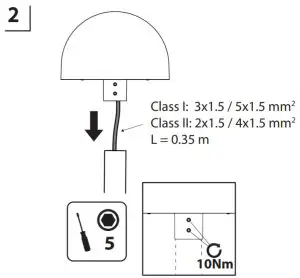 VIZULO Blackbird Mushroom LED Street Luminaire - configuration 2