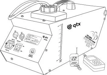 qtx HZ-800 Haze Machine with RF Remote