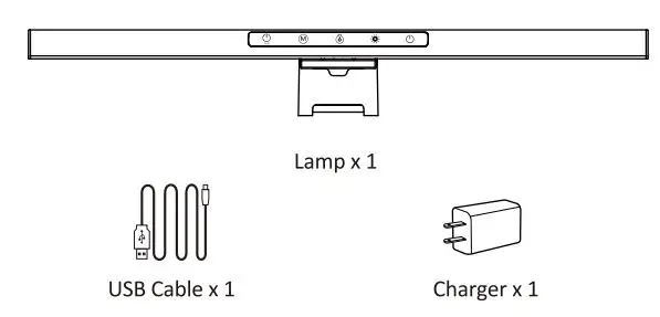 Ustellar B099Z9V3KM Smart Monitor Light Bar User Guide - Components