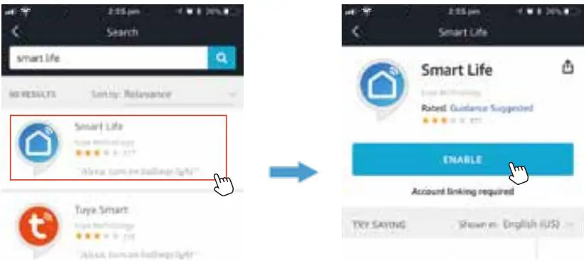 Ustellar B099Z9V3KM Smart Monitor Light Bar User Guide - Type smart life find smart life