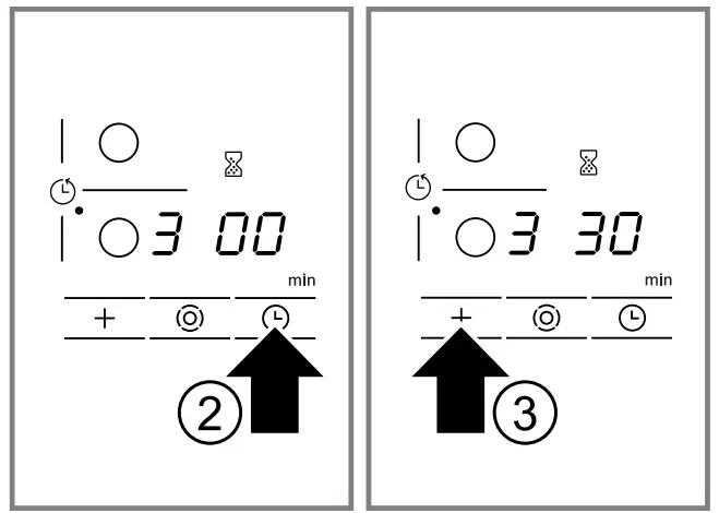 BOSCH PKE6 17 Electric Hob - timer display