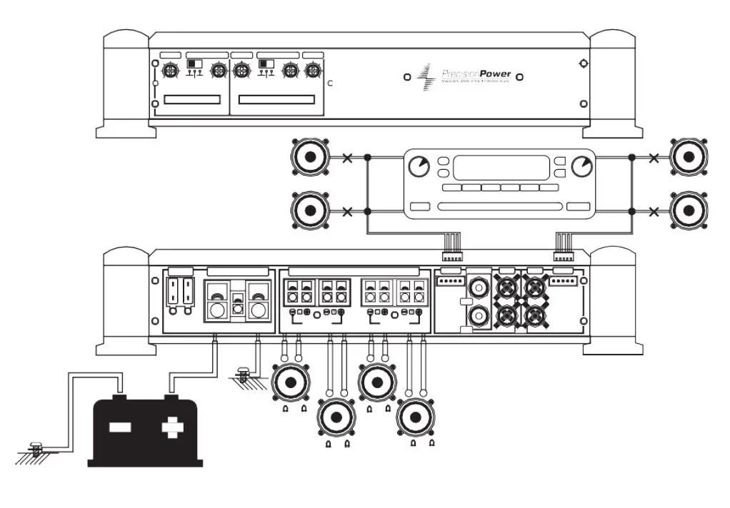 PrecisionPower MPA700.4D Atom Marine 4-Channel Amplifier fig12