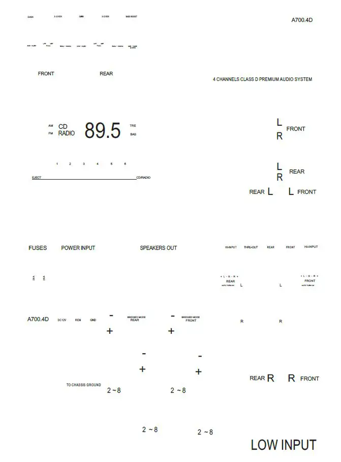 PrecisionPower MPA700.4D Atom Marine 4-Channel Amplifier fig9