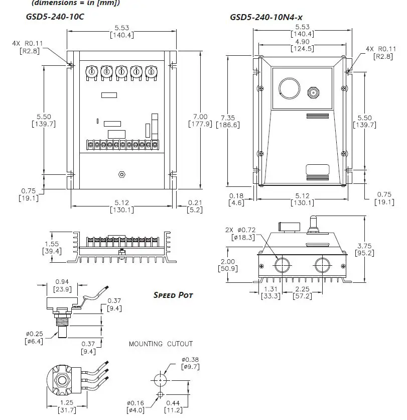 AUTOMATIONDIRECT GSD5 Series Ironhorse DC Drives FIG 1