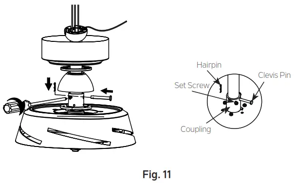 KICHLER 300322 52 Inch Compass LED Ceiling Fan - MOTOR ASSEMBLY1