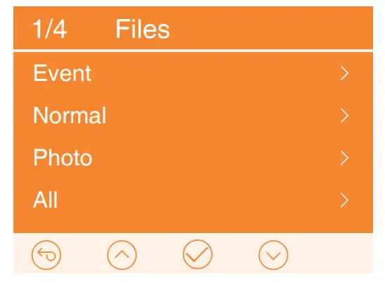 VANTRUE S1 4K Dash Cam Built in GPS Front 4K and Rear 1080P Dash Camera - Files