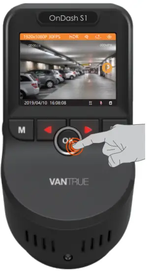 VANTRUE S1 4K Dash Cam Built in GPS Front 4K and Rear 1080P Dash Camera - Parking Mode1
