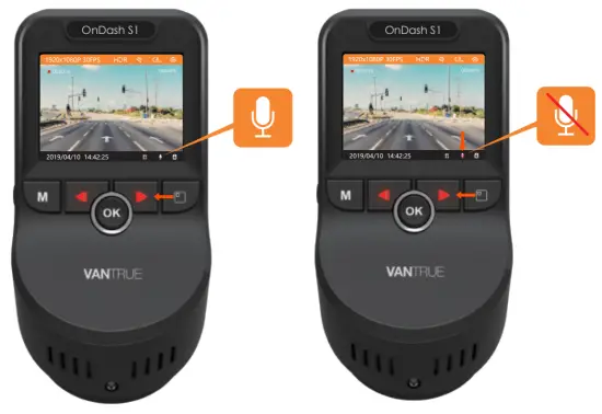 VANTRUE S1 4K Dash Cam Built in GPS Front 4K and Rear 1080P Dash Camera - Recording4