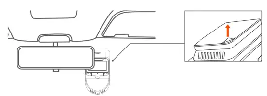 VANTRUE S1 4K Dash Cam Built in GPS Front 4K and Rear 1080P Dash Camera - windshield2