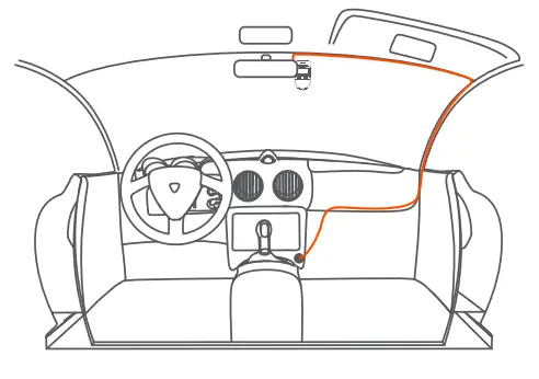 VANTRUE S1 4K Dash Cam Built in GPS Front 4K and Rear 1080P Dash Camera - windshield4