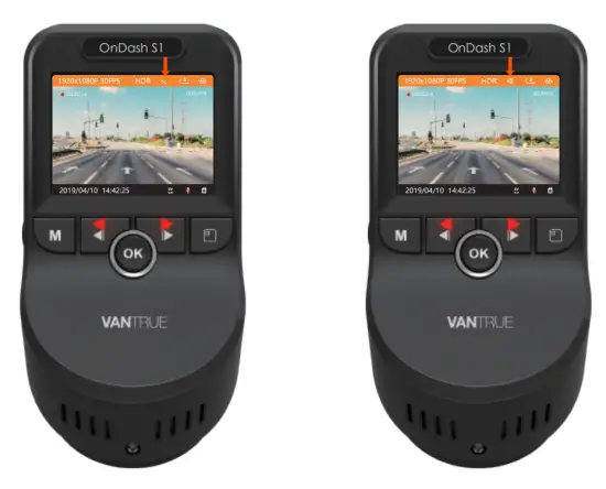 VANTRUE S1 4K Dash Cam Built in GPS Front 4K and Rear 1080P Dash - GPS Function