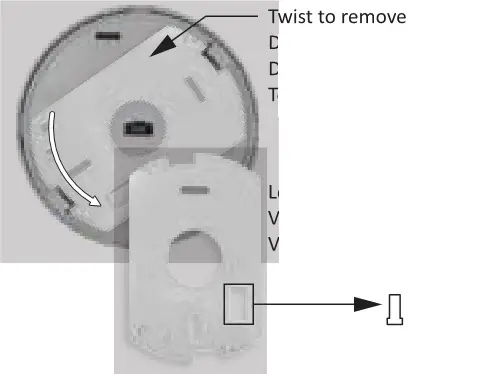 ELRO Smoke Alarm - Mounting plate