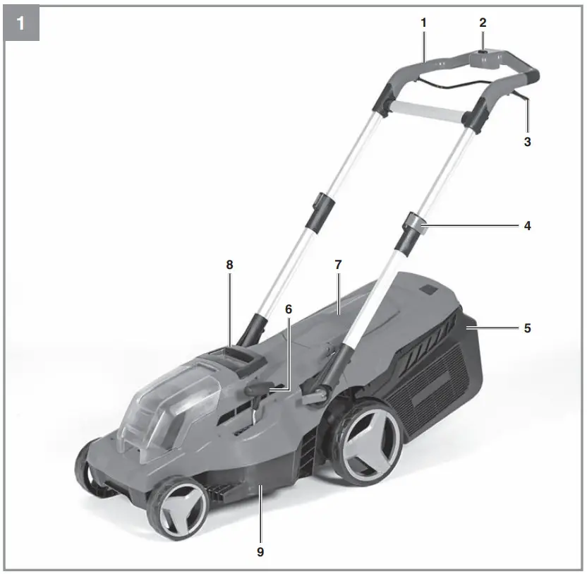 Einhell RASARRO 36 Cordless Lawn Mower - Fig