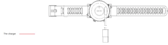 Shanghai Taiji Software TEW02 OYV Smart Watch - charging