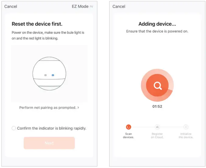Rinnai BEPH10DTWF Electric Panel Heater - prompts on the screen2