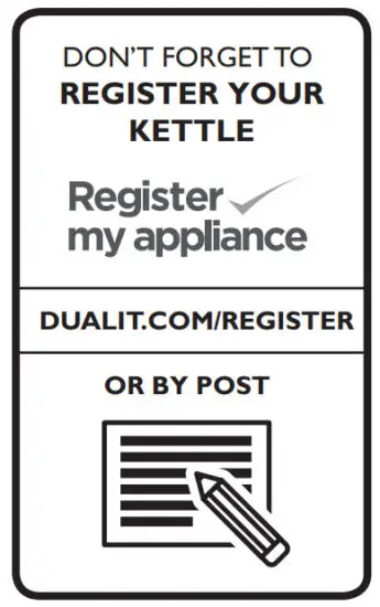 Dualit 72925 Architect Kettle Instruction - 1